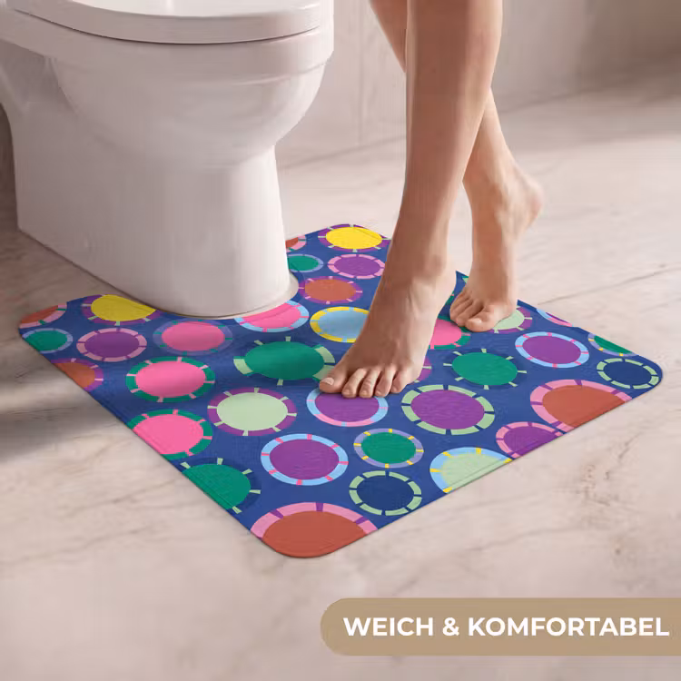 WC Vorleger - Muster – Kreise – Abstrakt – Bunt — 5