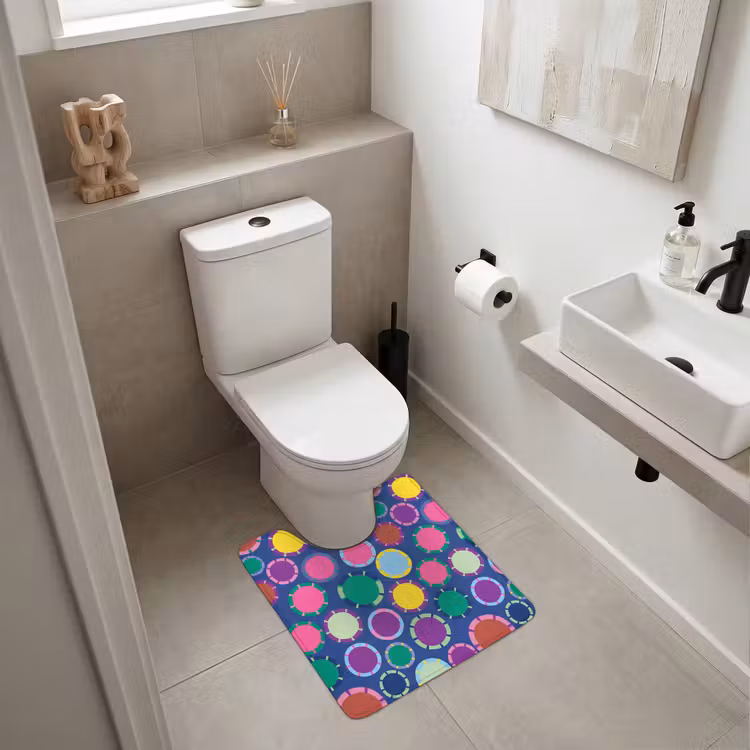 WC Vorleger - Muster – Kreise – Abstrakt – Bunt — 6