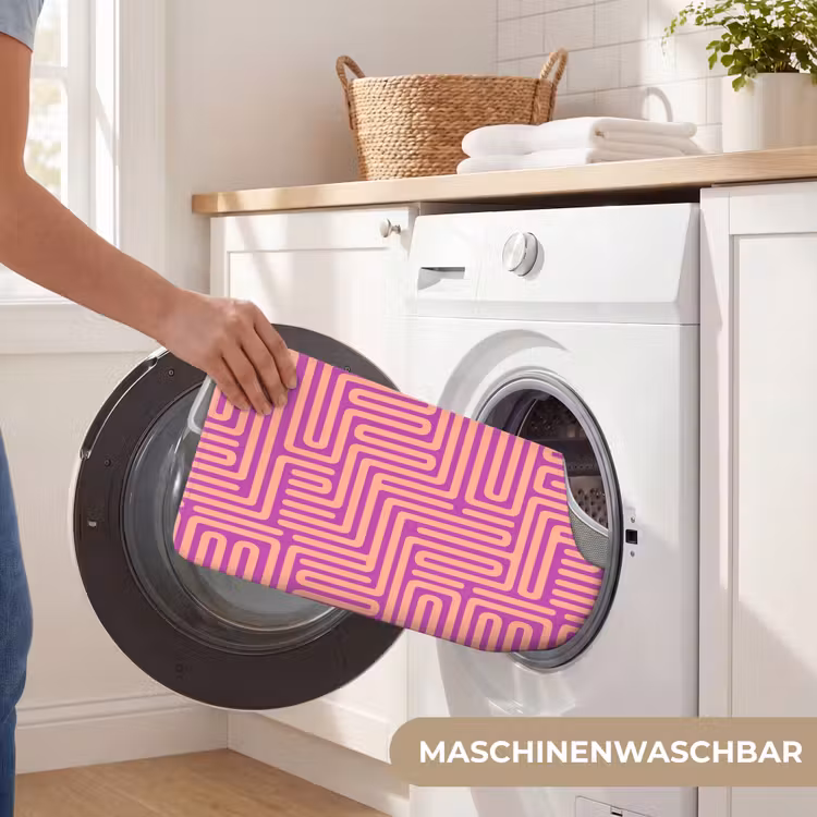 WC Vorleger - Muster – Linien – Abstrakt – Modern – Lila — 7
