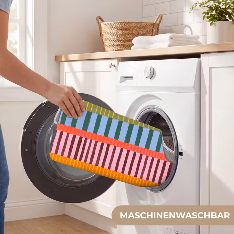 WC Vorleger - Zusammenfassung – Streifen – Modern – Farbenfroh – Kunst — 7