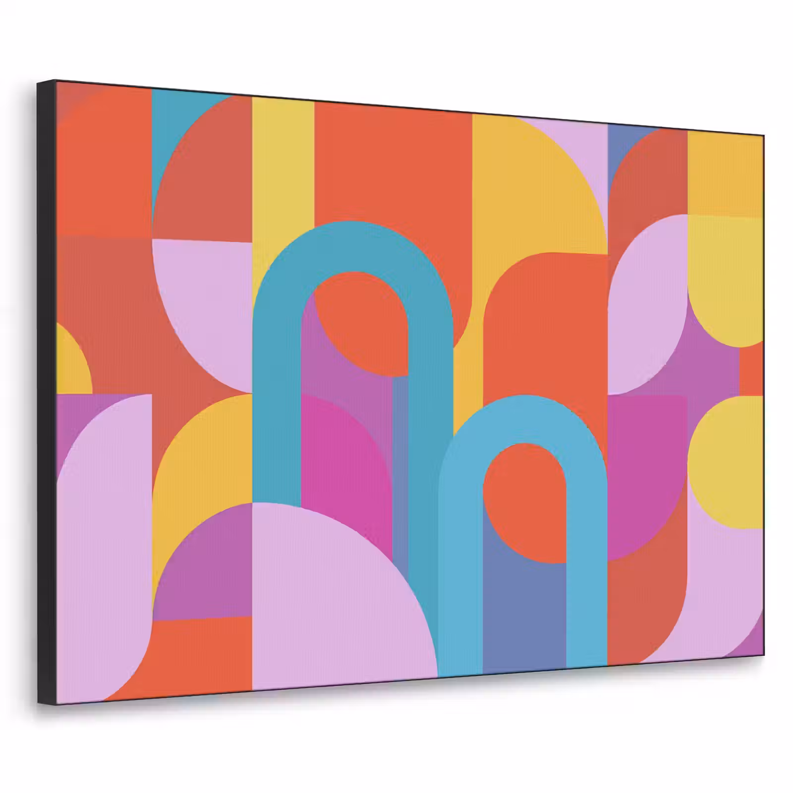 Art Frame - Zusammenfassung – Geometrie – Farbenfroh – Modern – Kunst — 1
