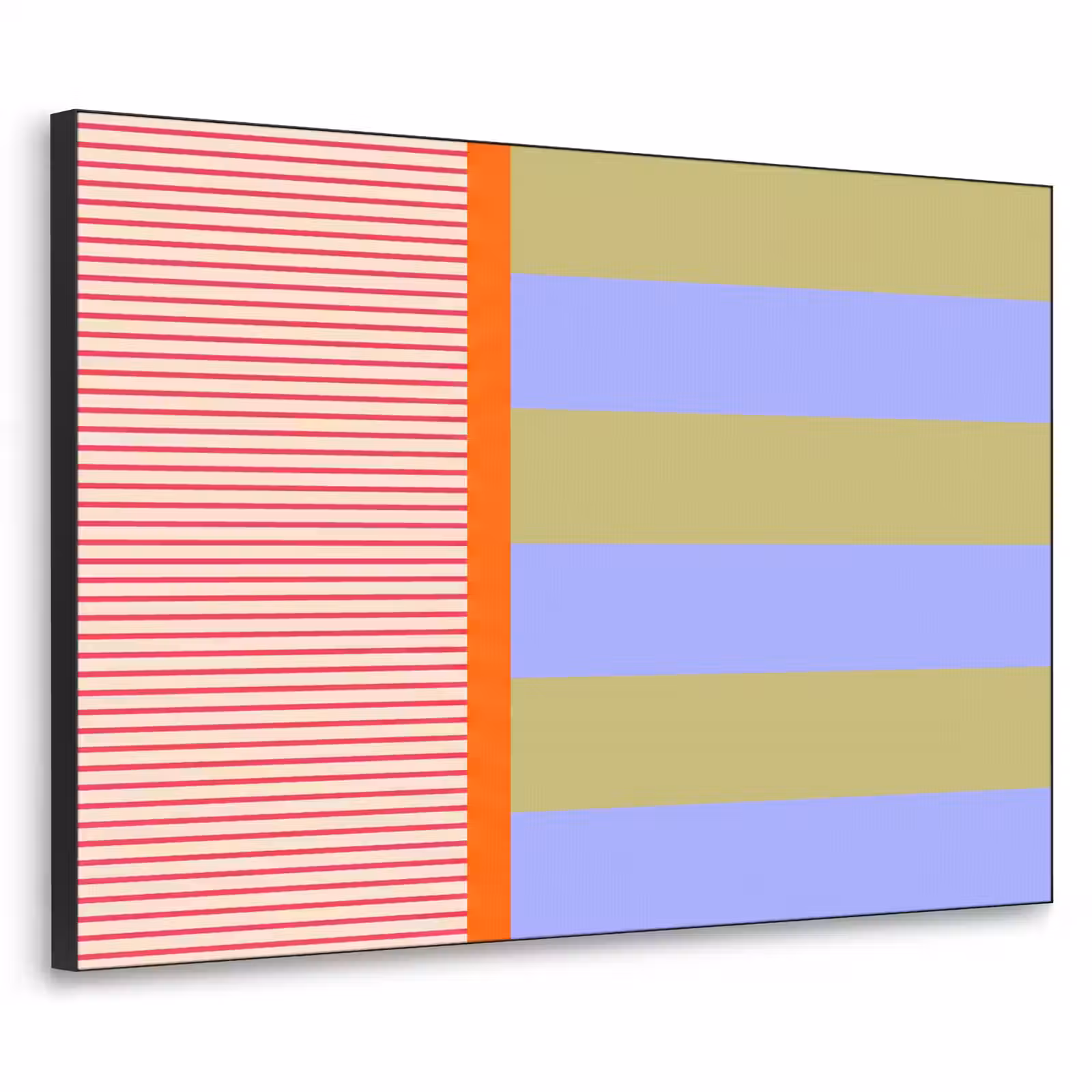 Art Frame - Zusammenfassung – Geometrie – Streifen – Blöcke – Rot — 1