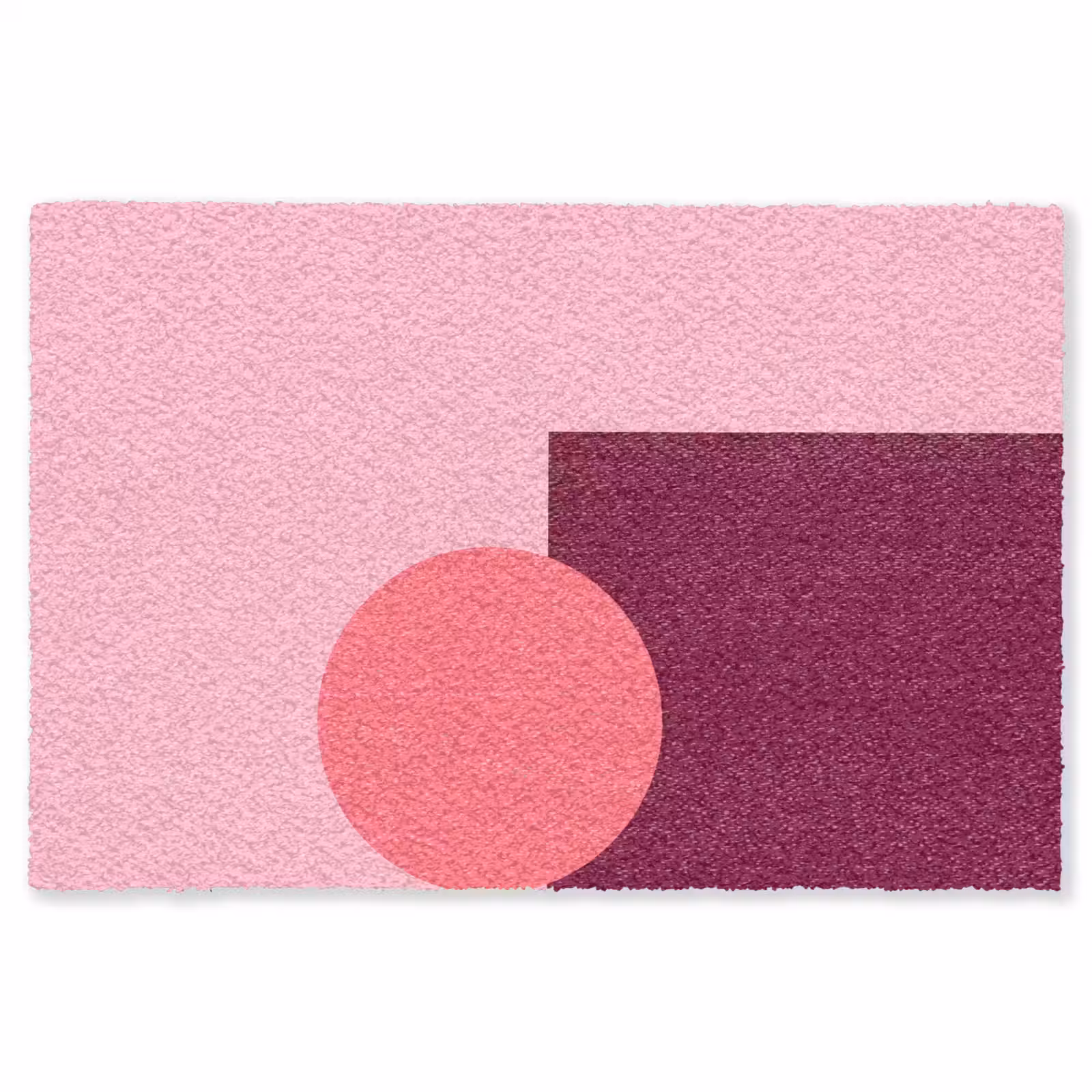 Teppich - Zusammenfassung – Formen – Rosa – Modern – Design — 1