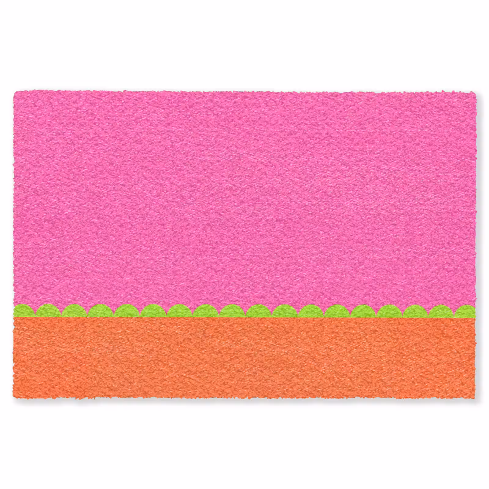 Teppich - Zusammenfassung – Geometrisch – Farbblöcke – Rosa – Orange — 1