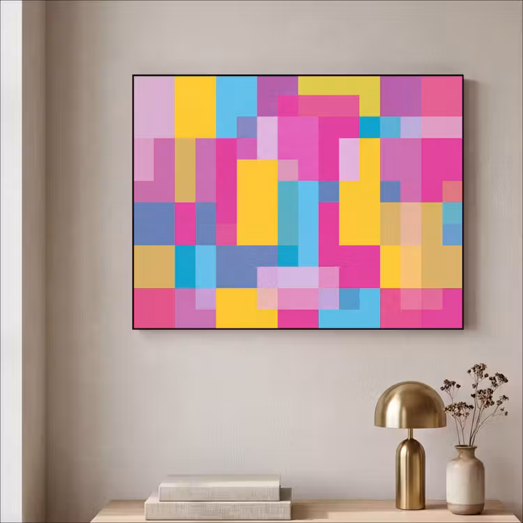 Art Frame - Abstrakt – Geometrisch – Kunst – Farbenfroh – Modern — 4