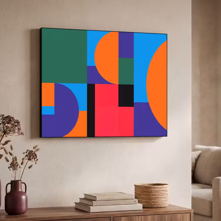 Art Frame - Geometrisch – Abstrakt – Formen – Farbenfroh – Modern — 3
