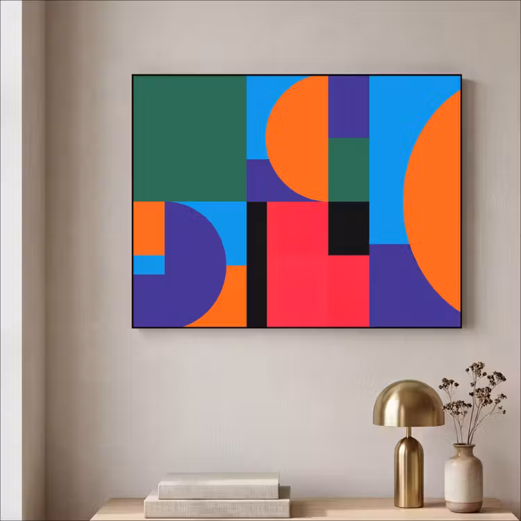 Art Frame - Geometrisch – Abstrakt – Formen – Farbenfroh – Modern — 4