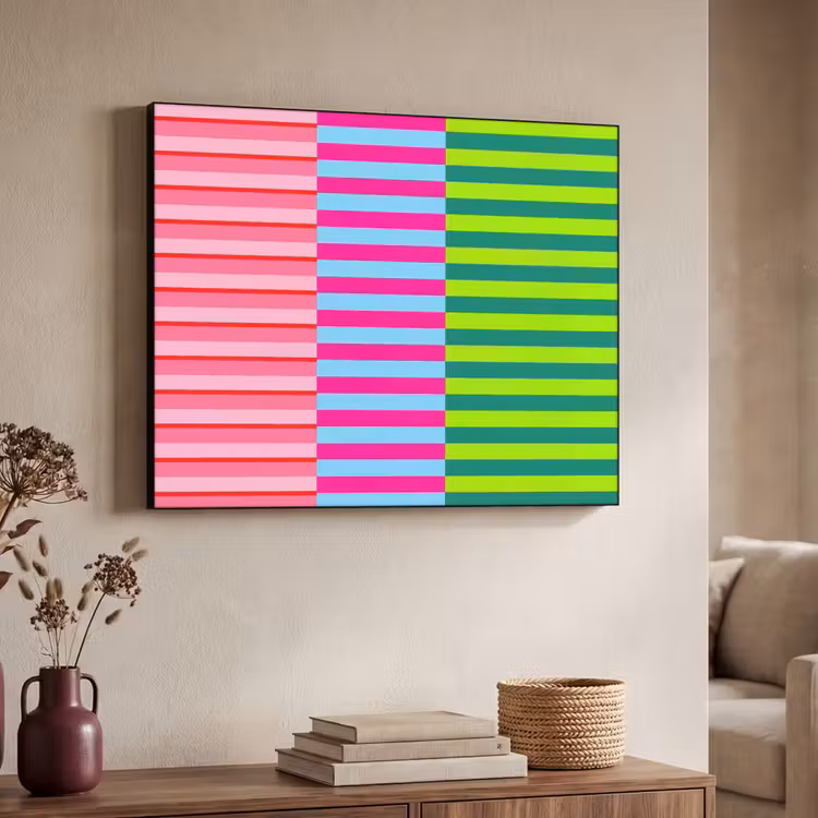 Art Frame - Muster – Streifen – Modern – Abstrakt – Bunt — 3