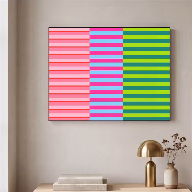 Art Frame - Muster – Streifen – Modern – Abstrakt – Bunt — 4