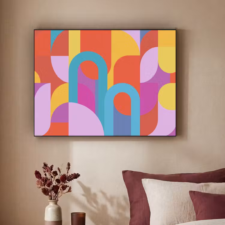 Art Frame - Zusammenfassung – Geometrie – Farbenfroh – Modern – Kunst — 2