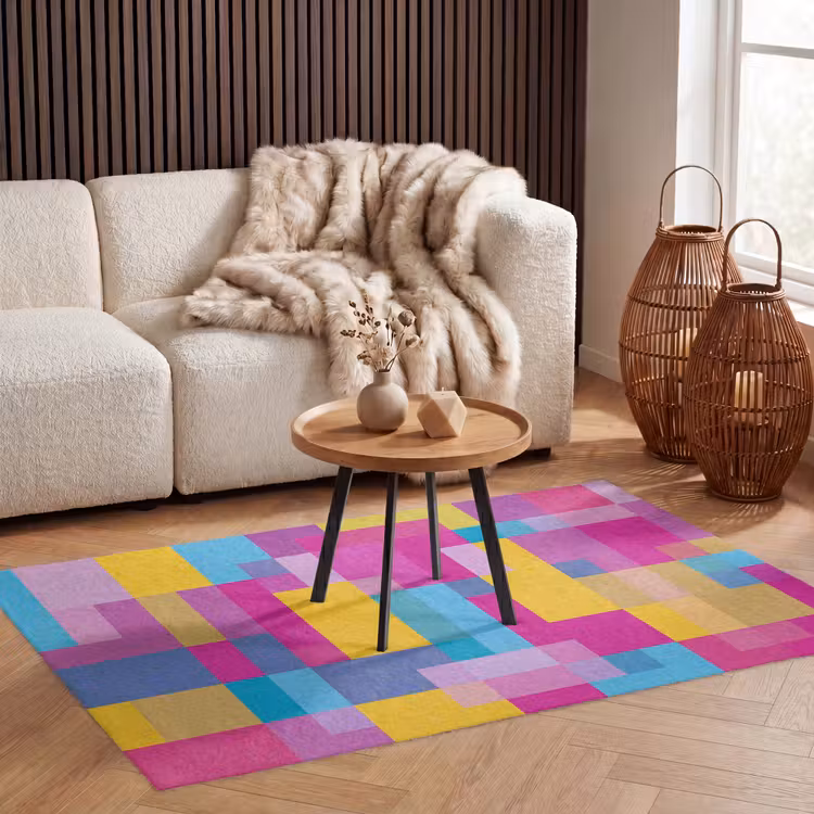 Teppich - Abstrakt – Geometrisch – Kunst – Farbenfroh – Modern — 3