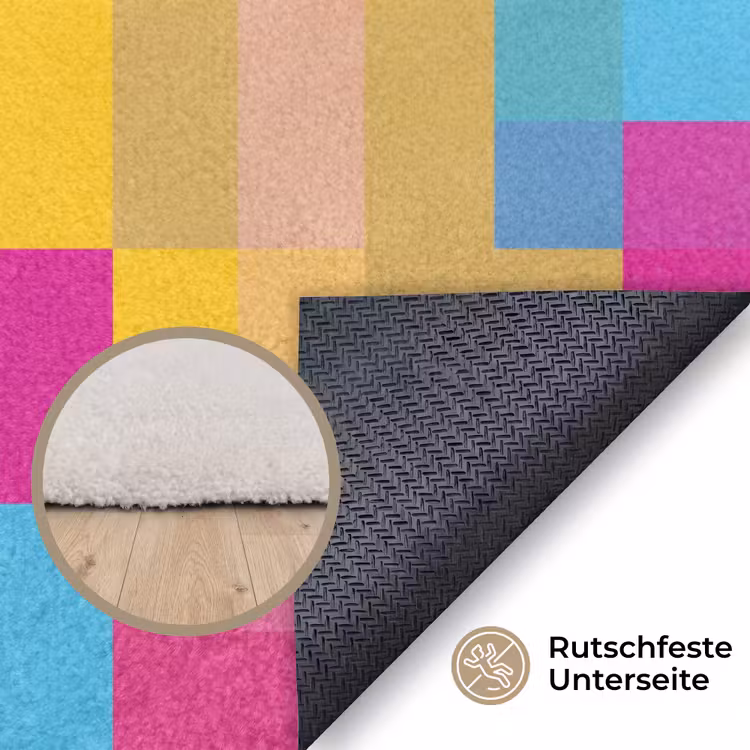 Teppich - Abstrakt – Geometrisch – Kunst – Farbenfroh – Modern — 4
