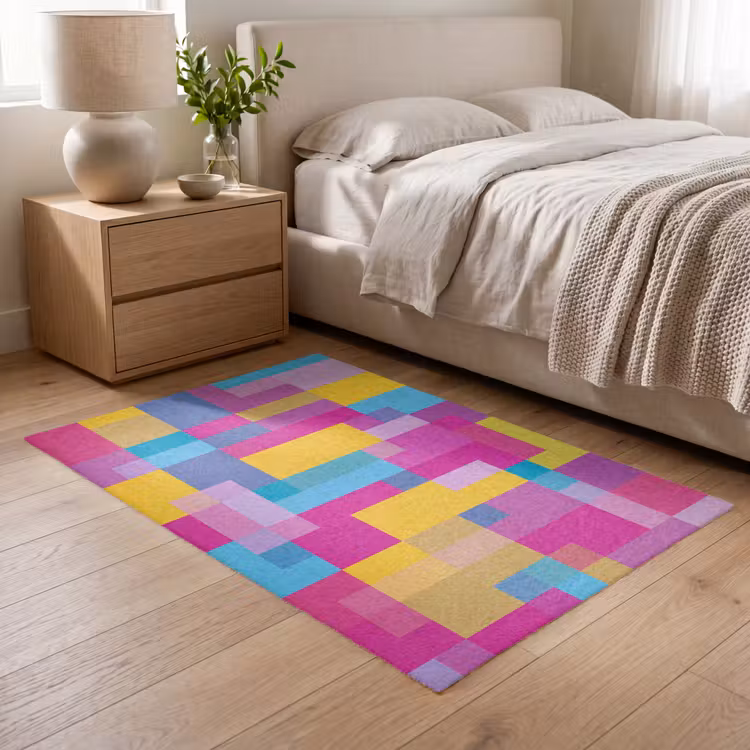 Teppich - Abstrakt – Geometrisch – Kunst – Farbenfroh – Modern — 5