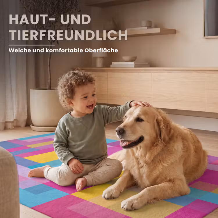 Teppich - Abstrakt – Geometrisch – Kunst – Farbenfroh – Modern — 6