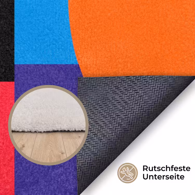Teppich - Geometrisch – Abstrakt – Formen – Farbenfroh – Modern — 4