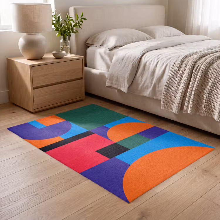 Teppich - Geometrisch – Abstrakt – Formen – Farbenfroh – Modern — 5