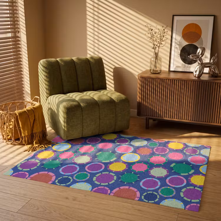 Teppich - Muster – Kreise – Abstrakt – Bunt — 2