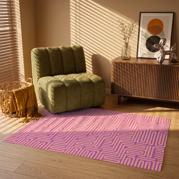 Teppich - Muster – Linien – Abstrakt – Modern – Lila — 2
