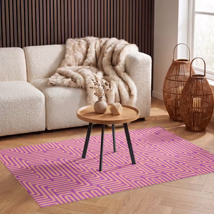 Teppich - Muster – Linien – Abstrakt – Modern – Lila — 3