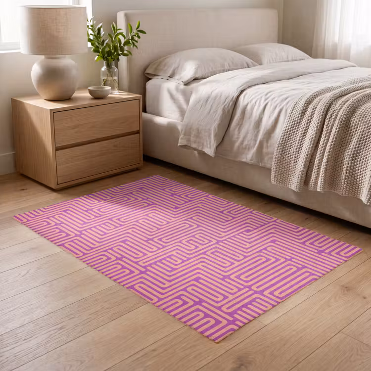 Teppich - Muster – Linien – Abstrakt – Modern – Lila — 5