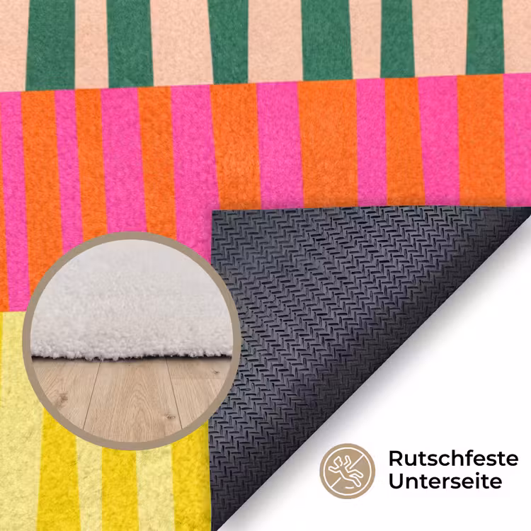 Teppich - Muster – Streifen – Abstrakt – Modern – Farbenfroh — 4