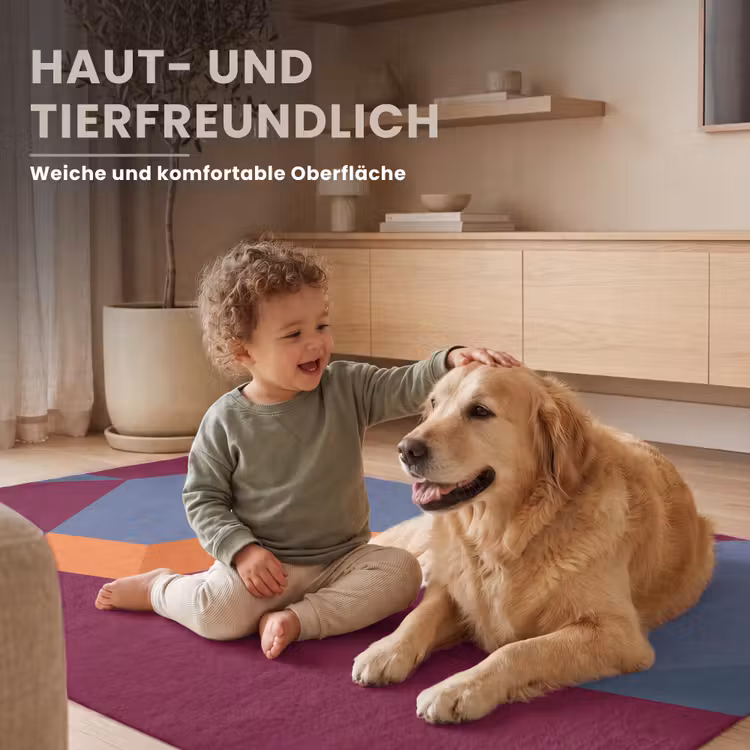 Teppich - Zusammenfassung – Formen – Modern – Blau – Orange — 6
