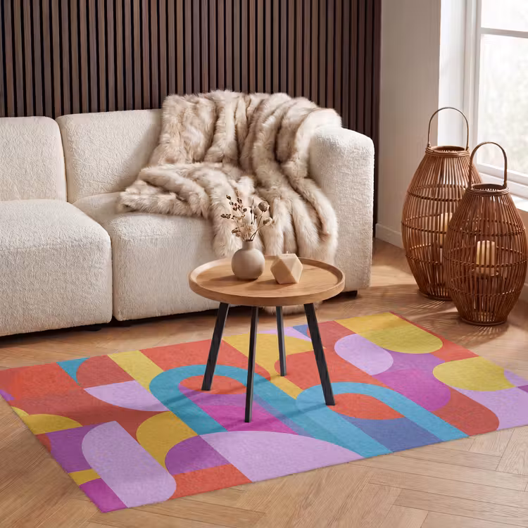 Teppich - Zusammenfassung – Geometrie – Farbenfroh – Modern – Kunst — 3