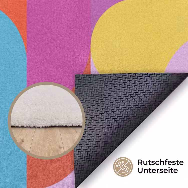 Teppich - Zusammenfassung – Geometrie – Farbenfroh – Modern – Kunst — 4