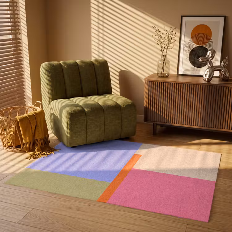 Teppich - Zusammenfassung – Geometrie – Kunst – Modern – Farbenfroh — 2