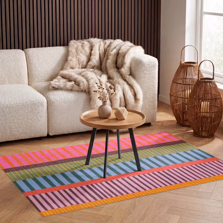 Teppich - Zusammenfassung – Streifen – Modern – Farbenfroh – Kunst — 3