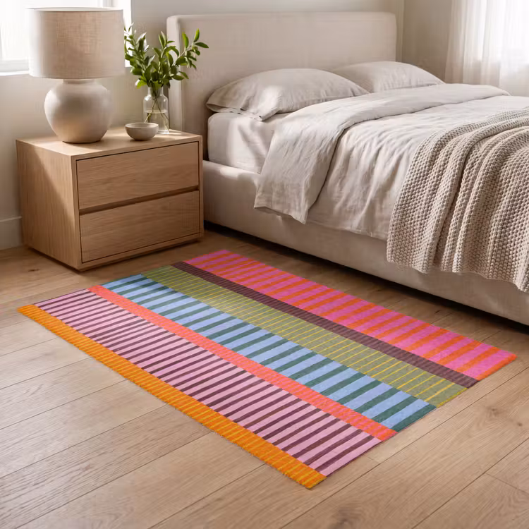 Teppich - Zusammenfassung – Streifen – Modern – Farbenfroh – Kunst — 5
