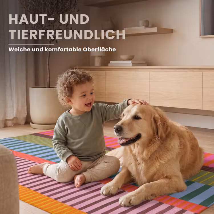 Teppich - Zusammenfassung – Streifen – Modern – Farbenfroh – Kunst — 6