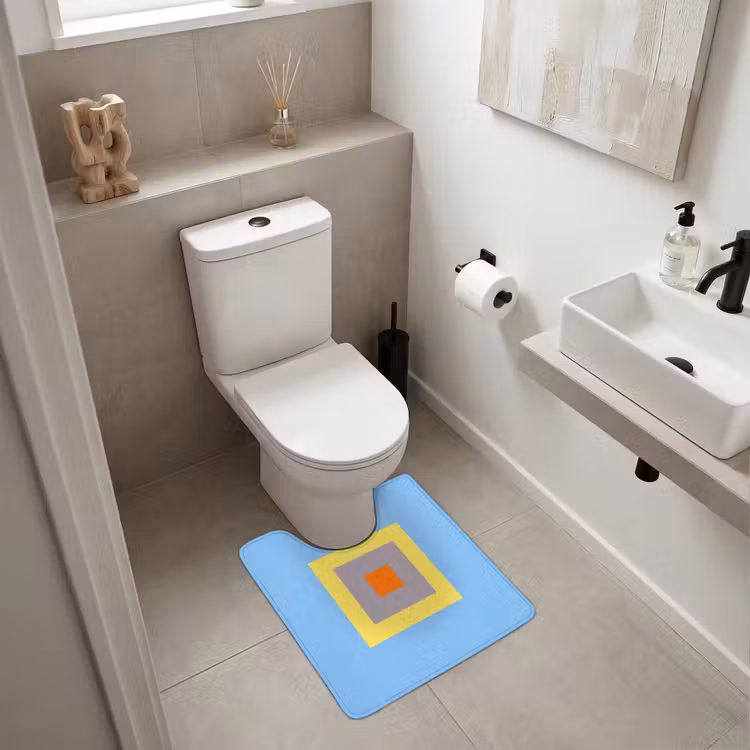 WC Vorleger - Abstrakt – Geometrisch – Farbenfroh – Modern – Formen — 6