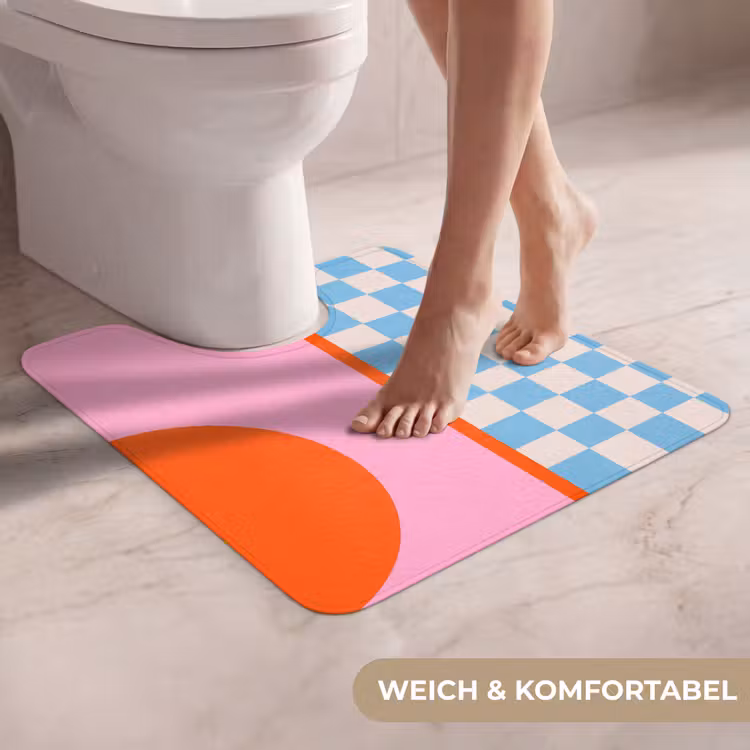 WC Vorleger - Zusammenfassung – Formen – Geometrisch – Modern – Farbenfroh — 5