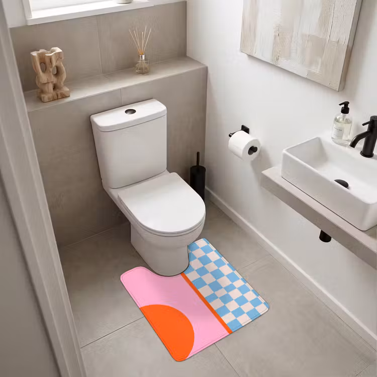 WC Vorleger - Zusammenfassung – Formen – Geometrisch – Modern – Farbenfroh — 6