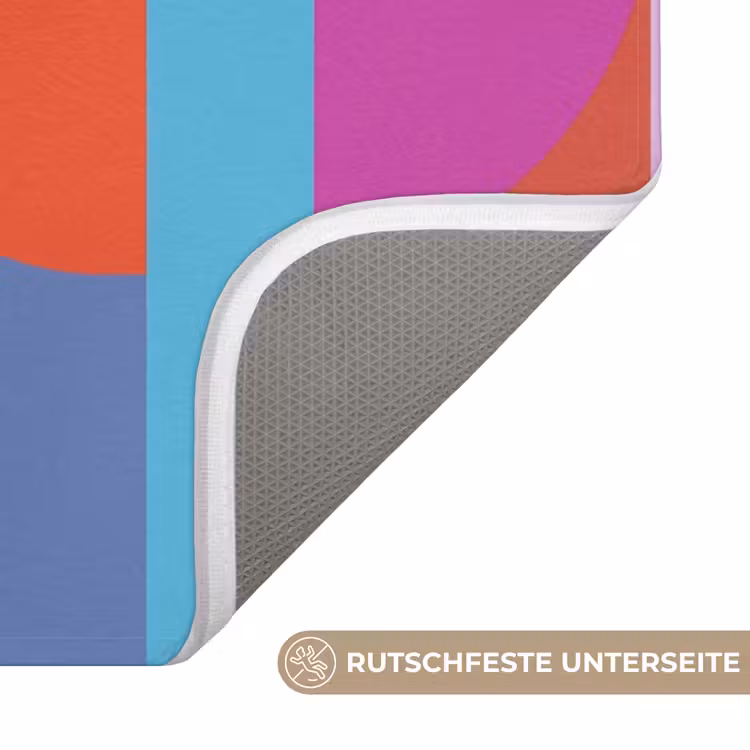 WC Vorleger - Zusammenfassung – Geometrie – Farbenfroh – Modern – Kunst — 3