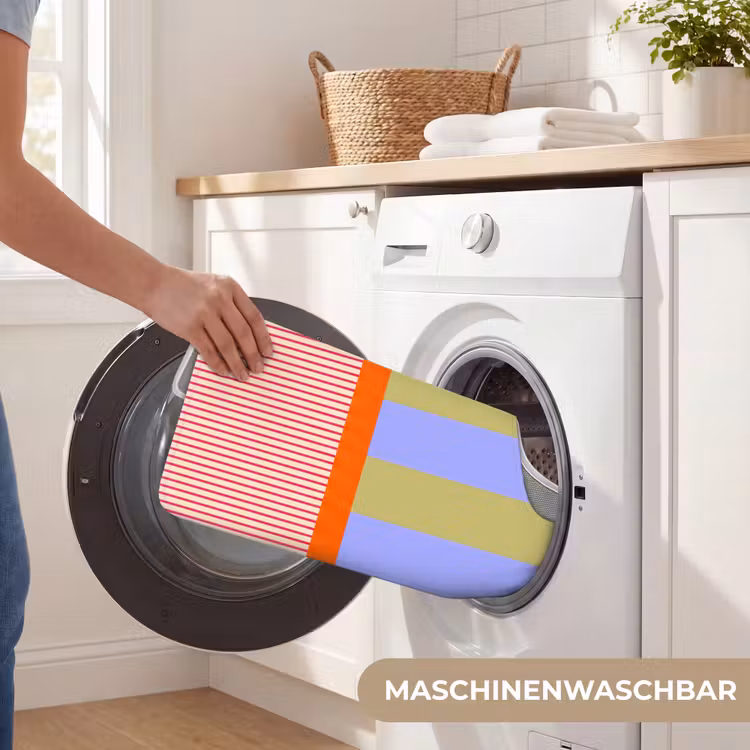 WC Vorleger - Zusammenfassung – Geometrie – Streifen – Blöcke – Rot — 7