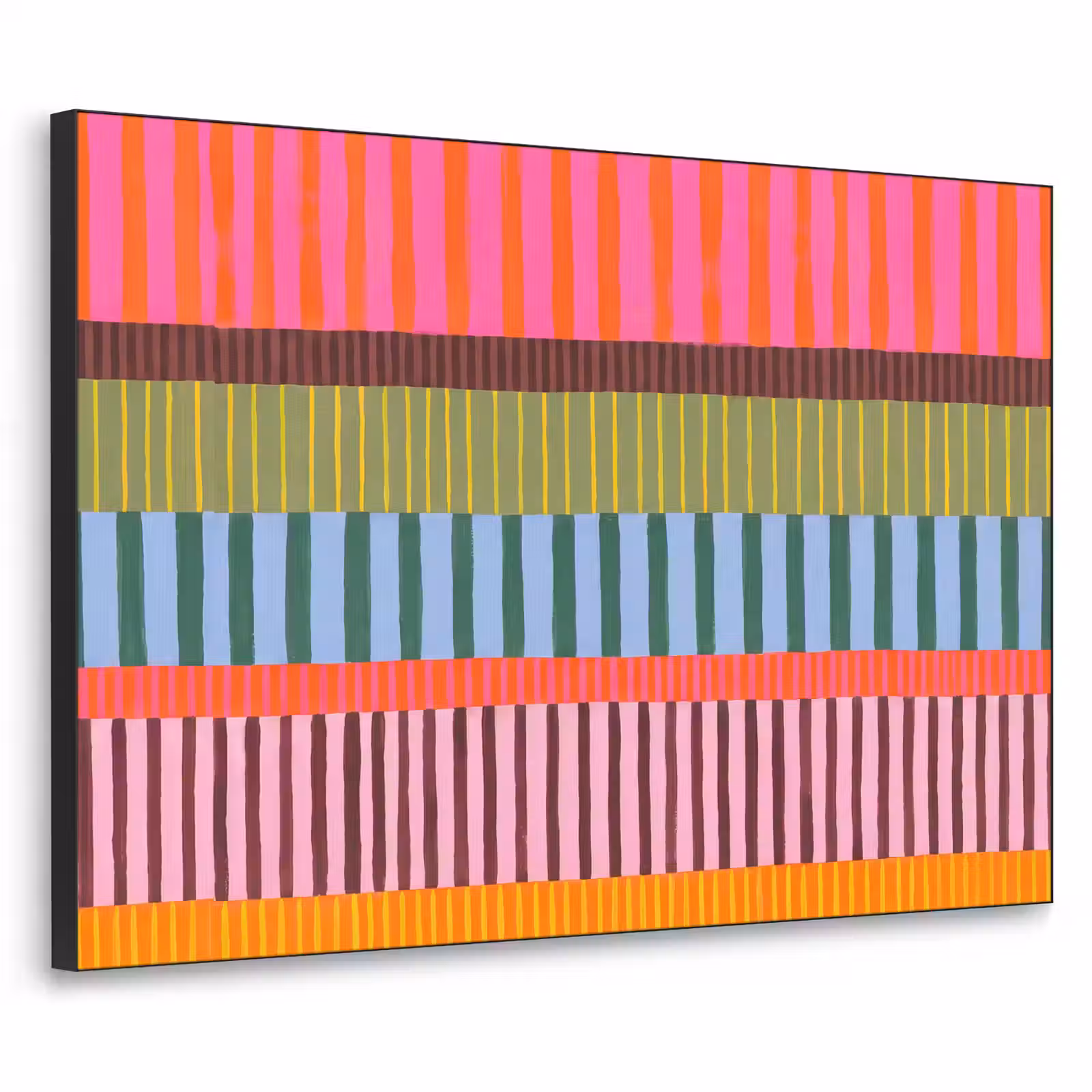 Art Frame - Zusammenfassung – Streifen – Modern – Farbenfroh – Kunst — 1