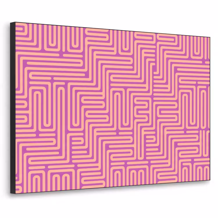 Art Frame - Muster – Linien – Abstrakt – Modern – Lila — 1