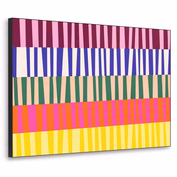 Art Frame - Muster – Streifen – Abstrakt – Modern – Farbenfroh — 1