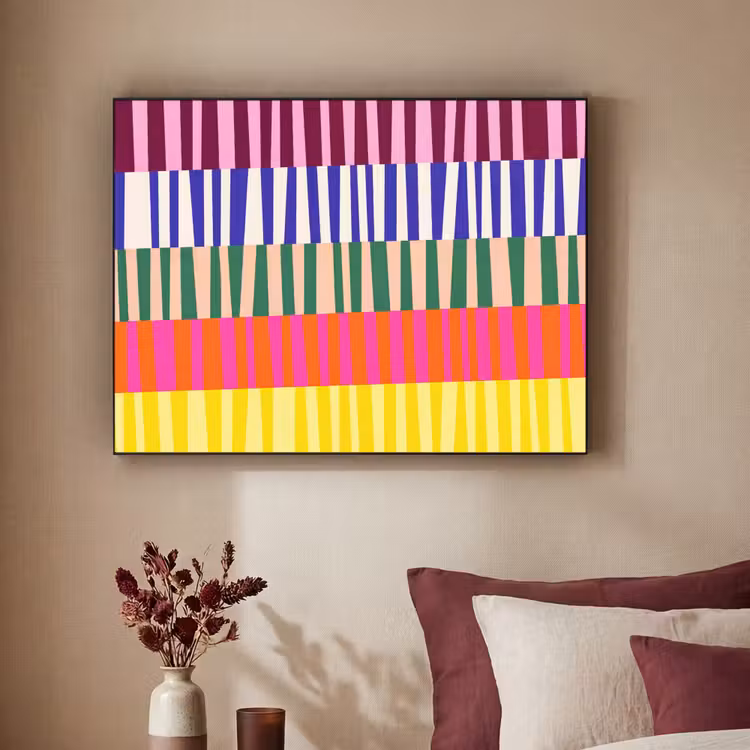 Art Frame - Muster – Streifen – Abstrakt – Modern – Farbenfroh — 2