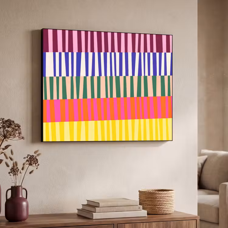 Art Frame - Muster – Streifen – Abstrakt – Modern – Farbenfroh — 3