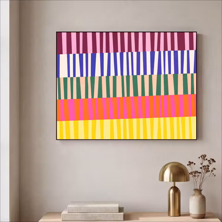 Art Frame - Muster – Streifen – Abstrakt – Modern – Farbenfroh — 4