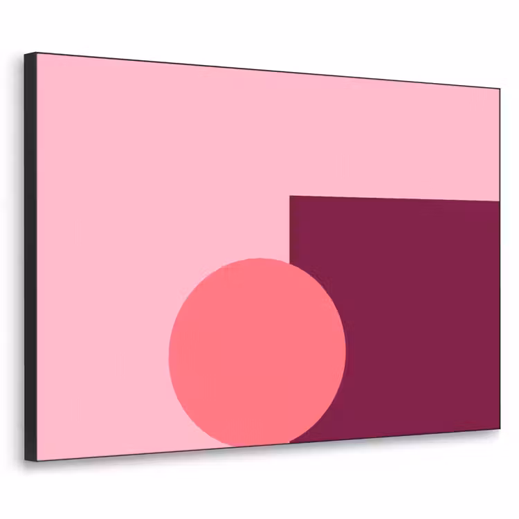 Art Frame - Zusammenfassung – Formen – Rosa – Modern – Design — 1