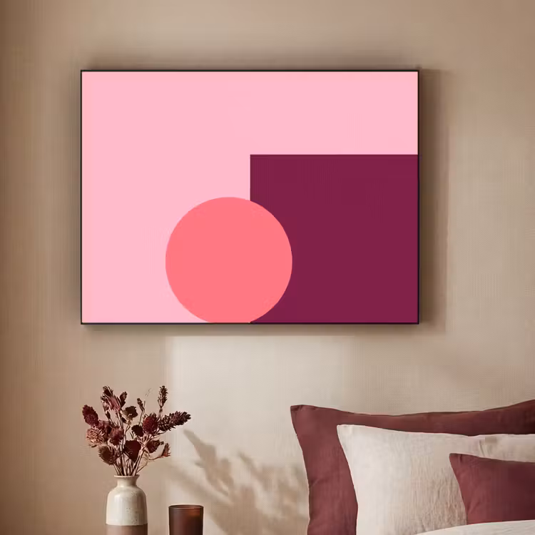 Art Frame - Zusammenfassung – Formen – Rosa – Modern – Design — 2