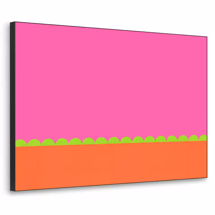 Art Frame - Zusammenfassung – Geometrisch – Farbblöcke – Rosa – Orange — 1