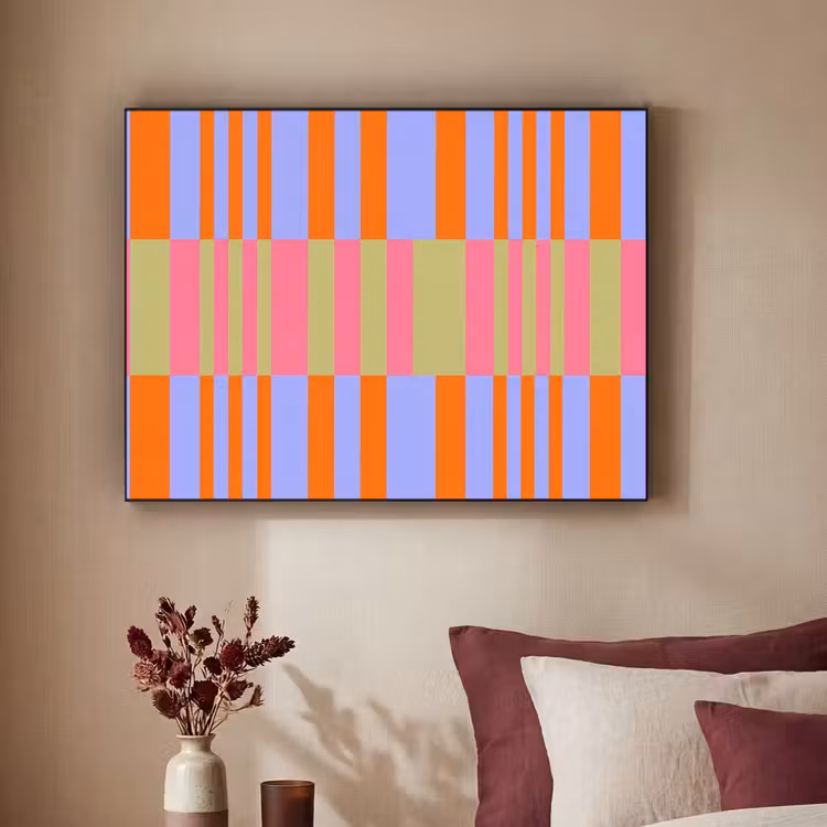 Art Frame - Zusammenfassung – Muster – Geometrisch – Farbenfroh – Modern — 2