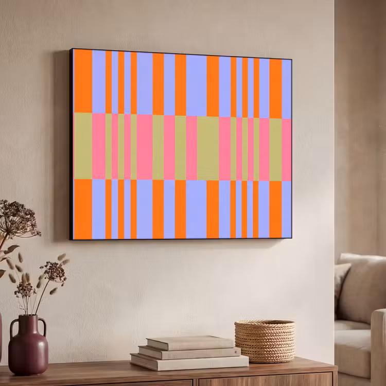Art Frame - Zusammenfassung – Muster – Geometrisch – Farbenfroh – Modern — 3