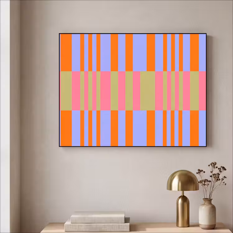 Art Frame - Zusammenfassung – Muster – Geometrisch – Farbenfroh – Modern — 4