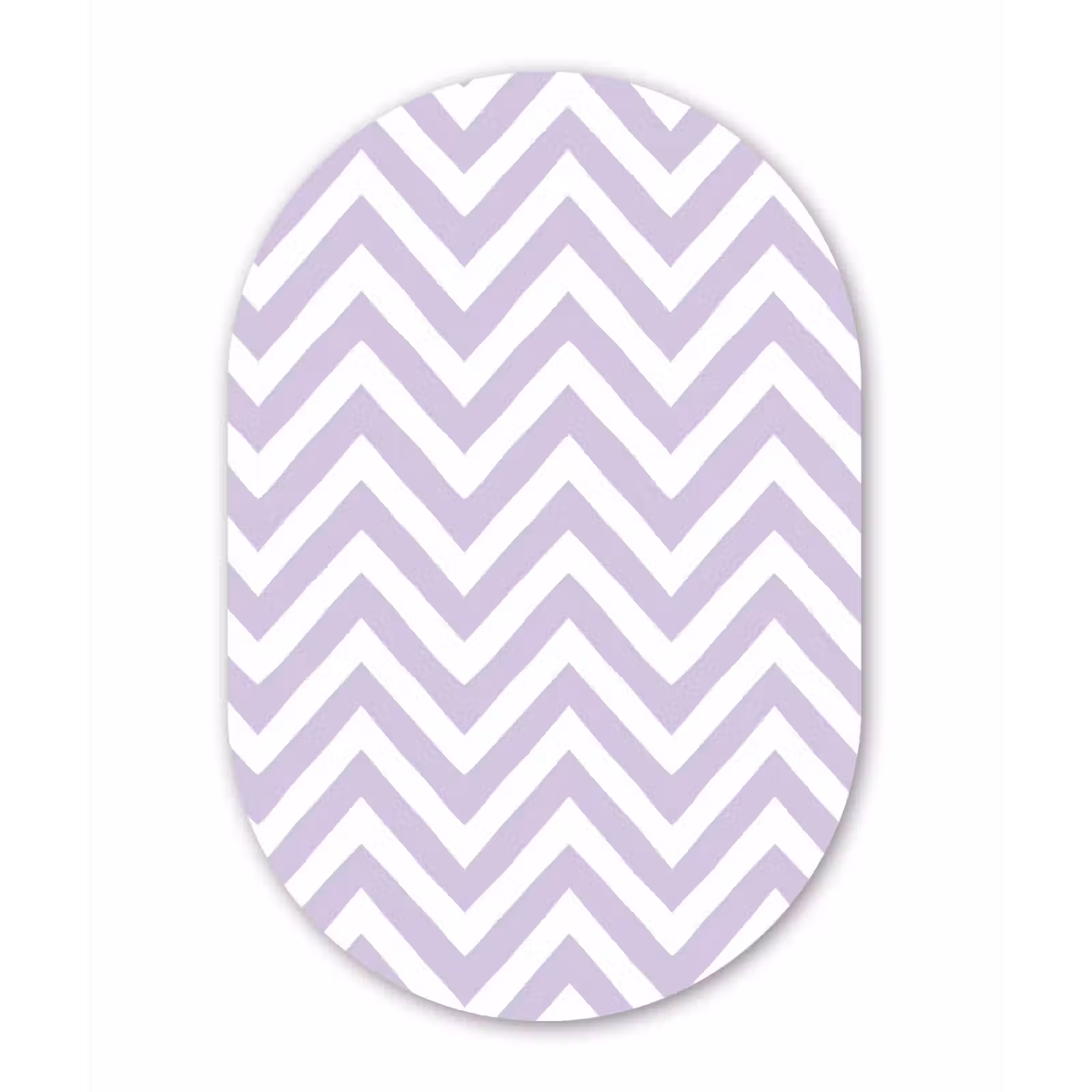 Alu-Dibond-Bild Oval - Lila – Geometrisch – Chevron – Zickzack – Muster — 1
